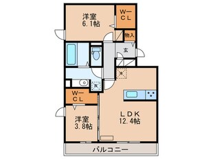 カーサ・セレーサの物件間取画像